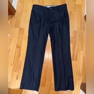 Banana Republic Logan Pants Womens 12 Wool Blue Stretch Career Trousers Work
